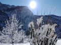 Pic Peloso con neve e sole vista da Patocco