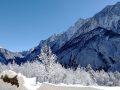 Val Raccolana e Monte Sart con la neve vista da Patocco