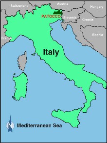 Carta Geogrpahica - Patocco, Italia