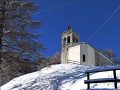 La Chiesa di patocco in val raccolana dopo la prima nevicate - dicembre 2021
