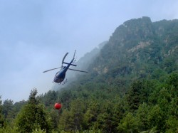Elicottero fire fighting incendio di Patocco 3 Agosto 2013